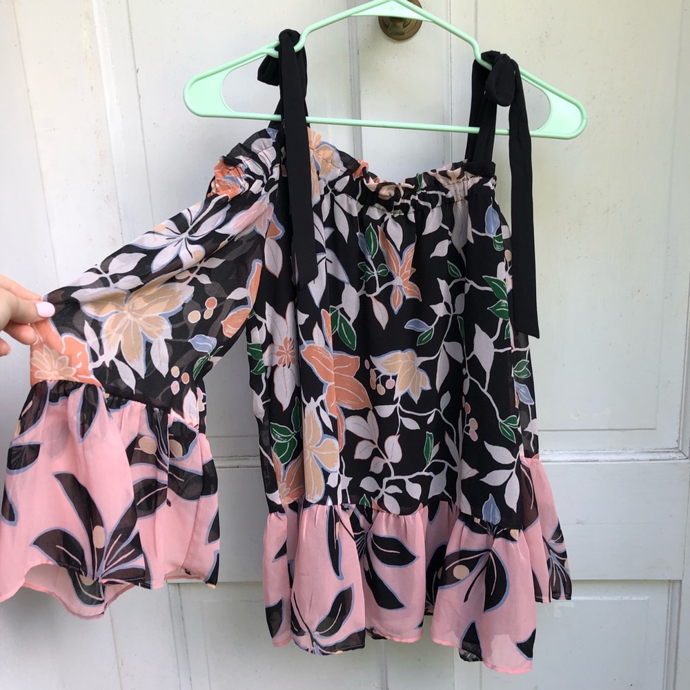 LOFT floral long sleeve